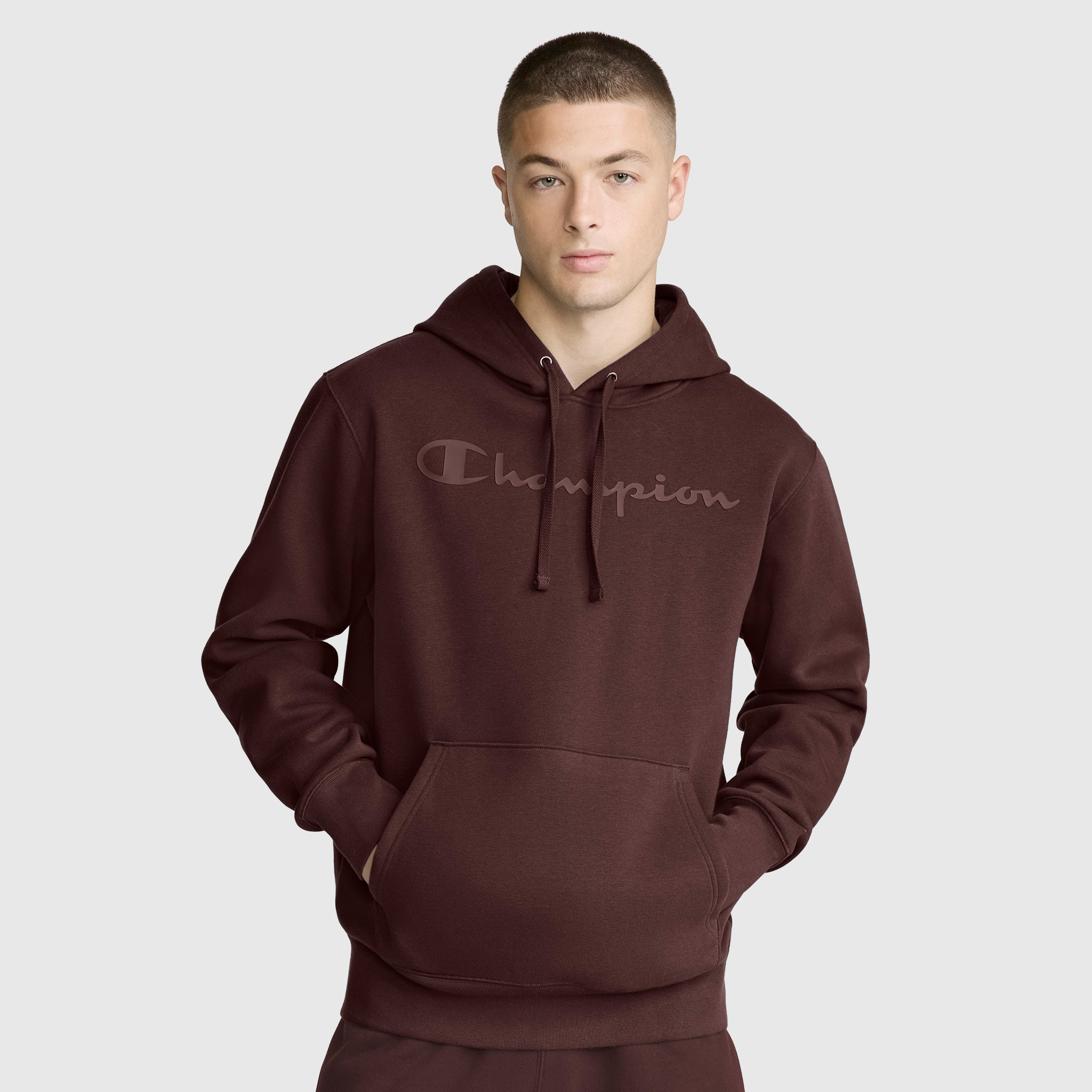 Powerblend Hoodie, Tonal Script Logo