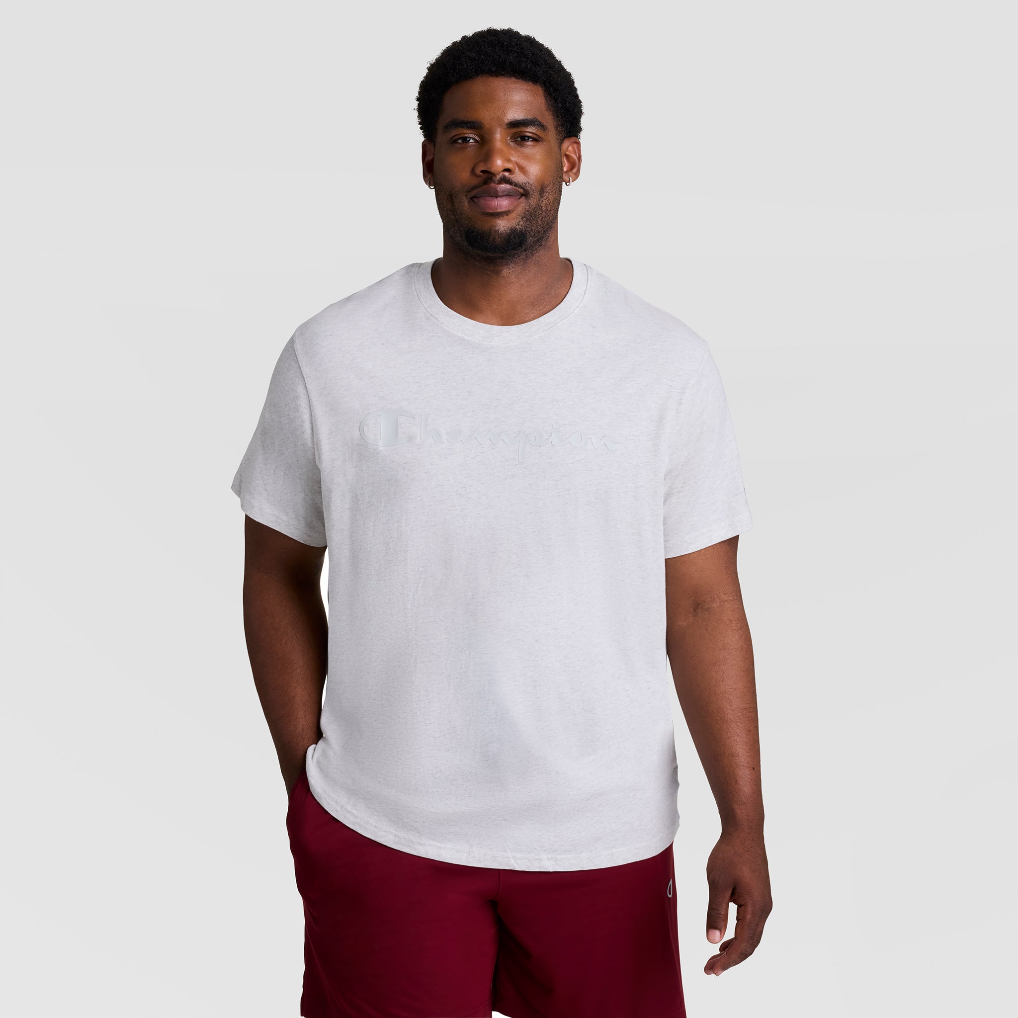 Classic Graphic T-Shirt, Tonal Script Logo - Big & Tall