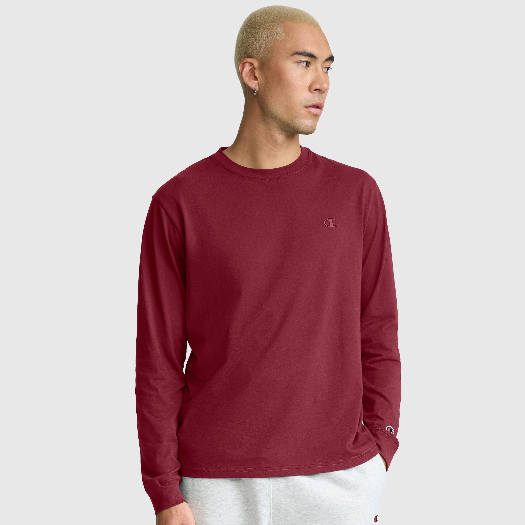 Classic Long Sleeve T-Shirt, Embroidered C Logo