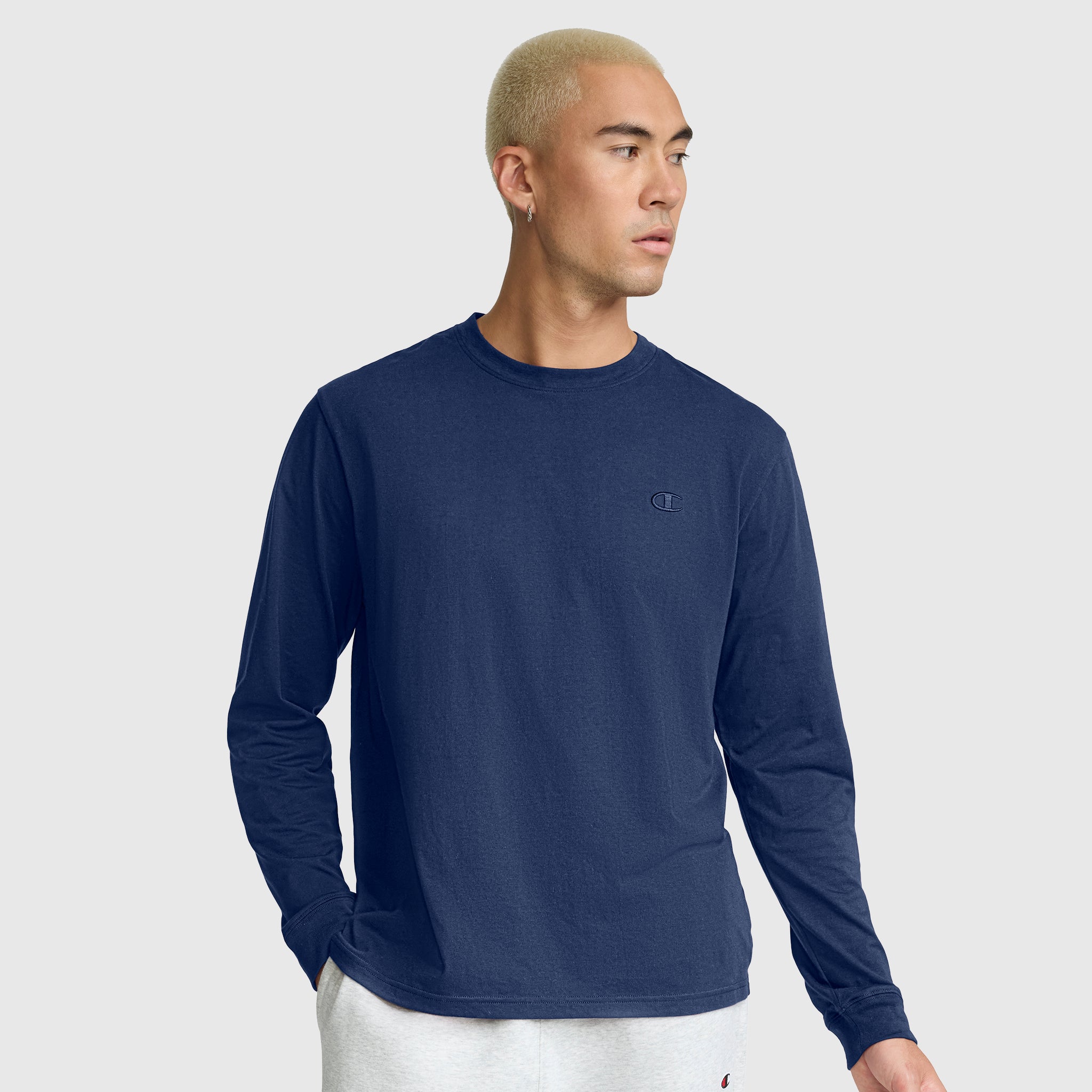 Classic Long Sleeve T-Shirt, Embroidered C Logo