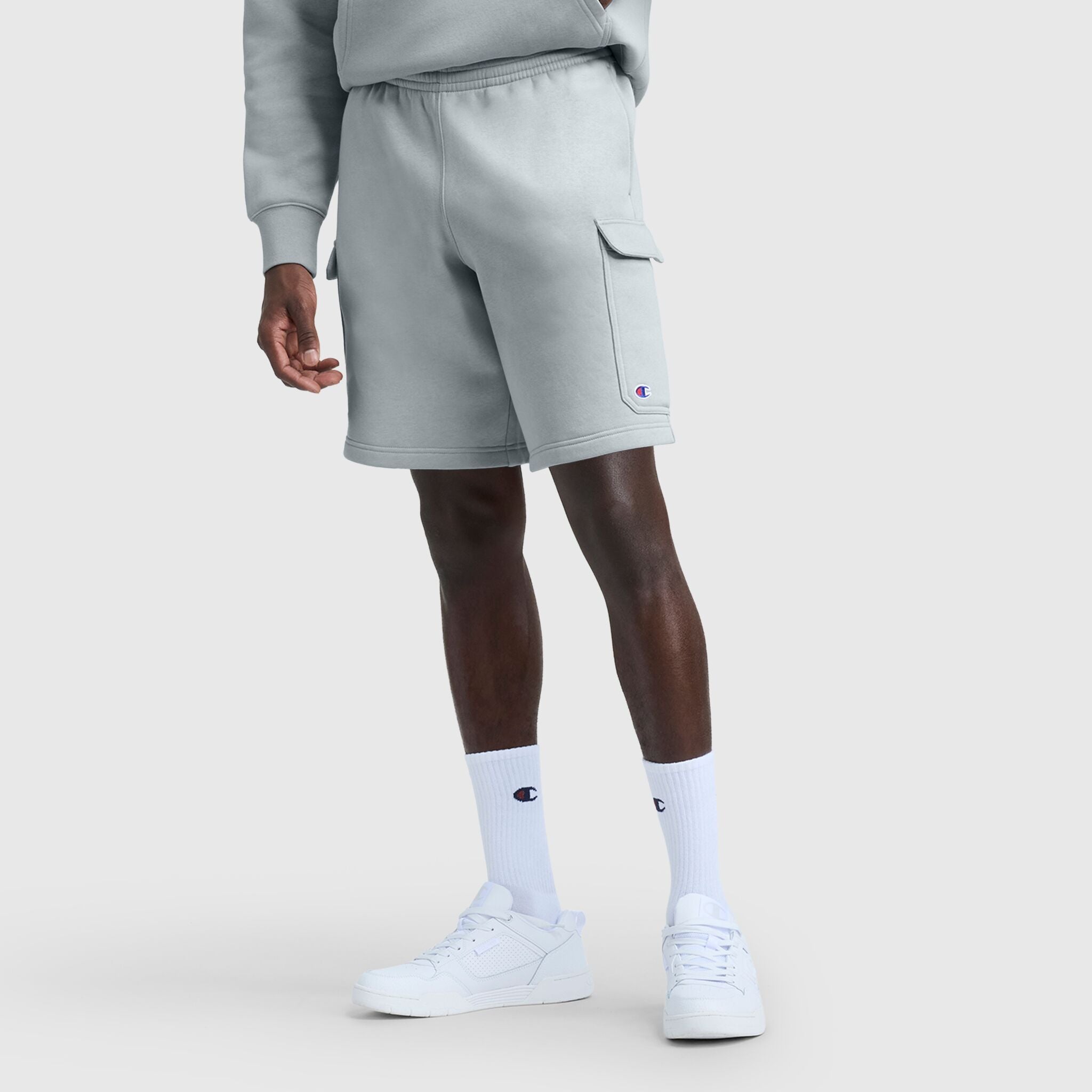 8" Fleece Cargo Short, C Logo