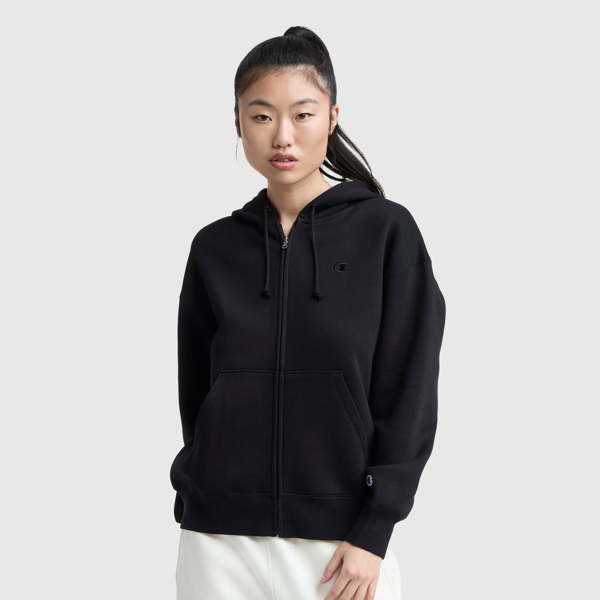Powerblend Fleece Zip-Up Hoodie, C Logo