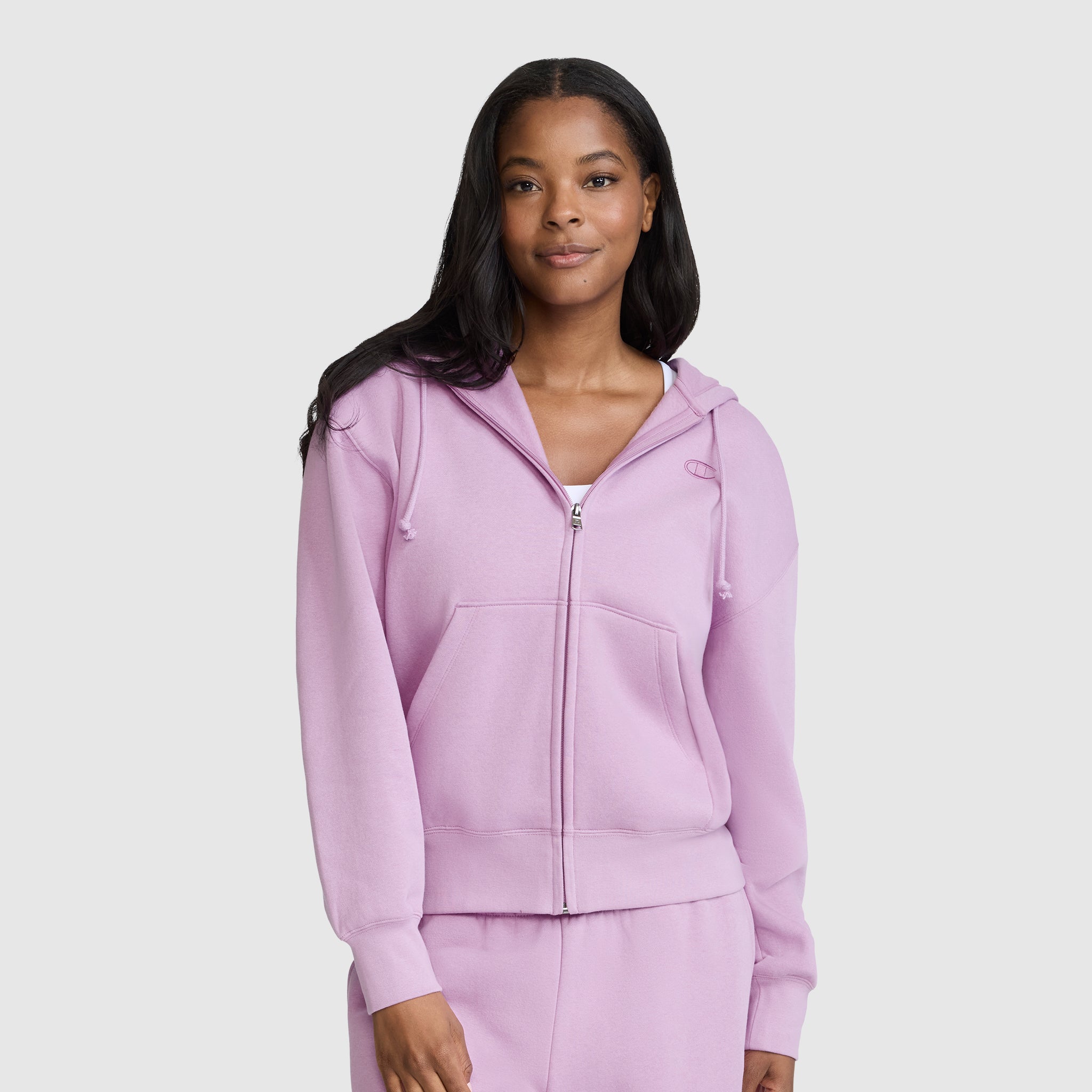 Powerblend Fleece Zip-Up Hoodie, C Logo
