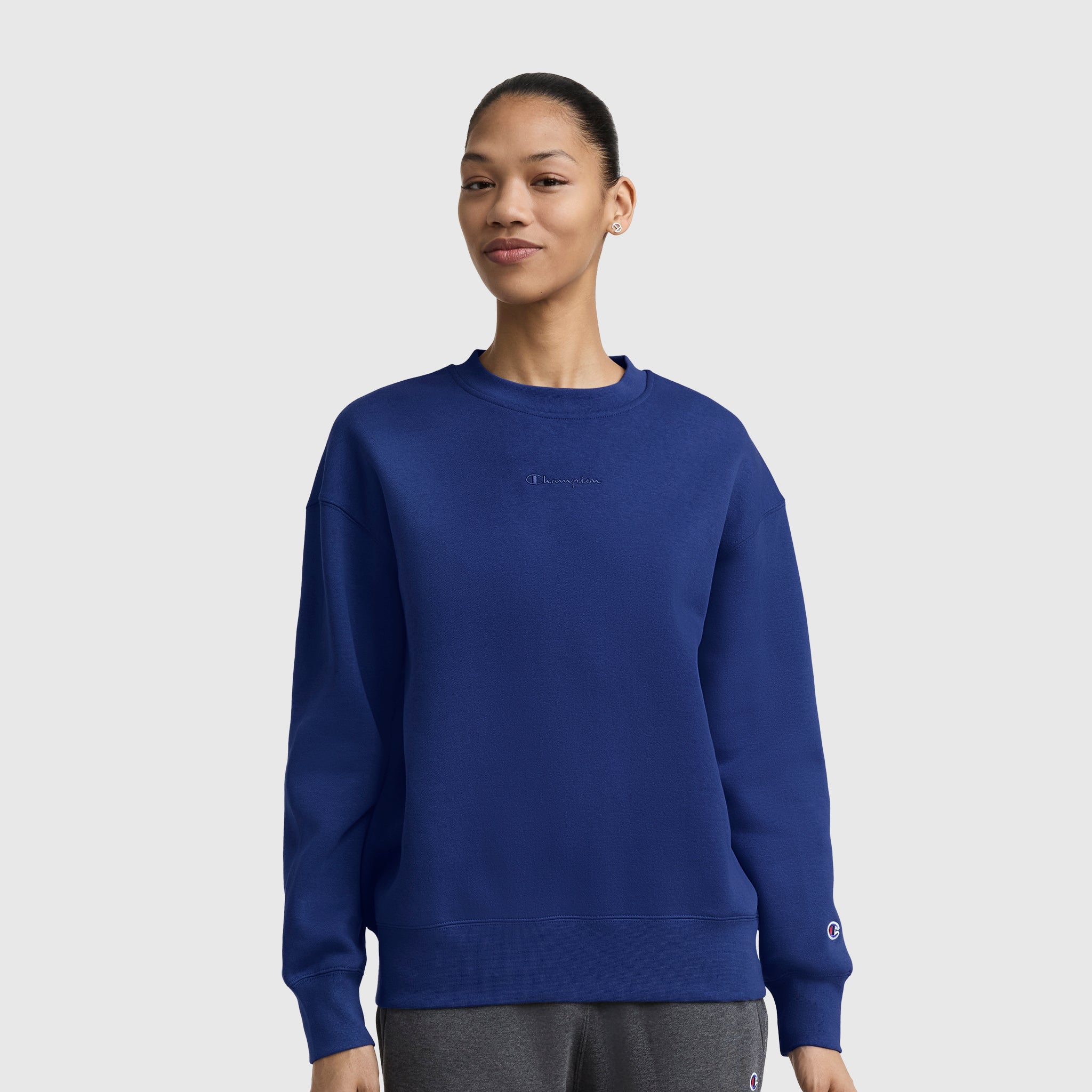 Powerblend Crewneck Sweatshirt, Embroidered Script Logo