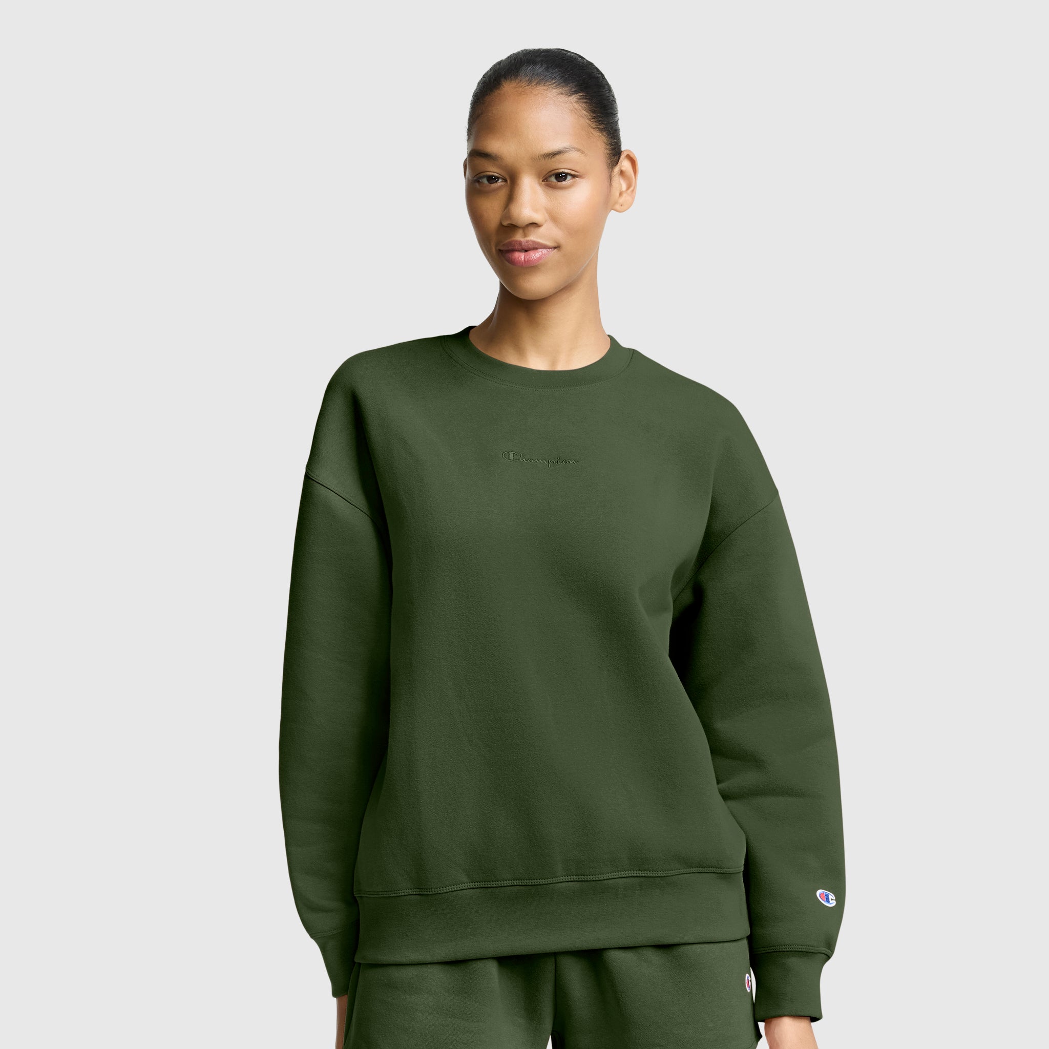 Powerblend Crewneck Sweatshirt, Embroidered Script Logo