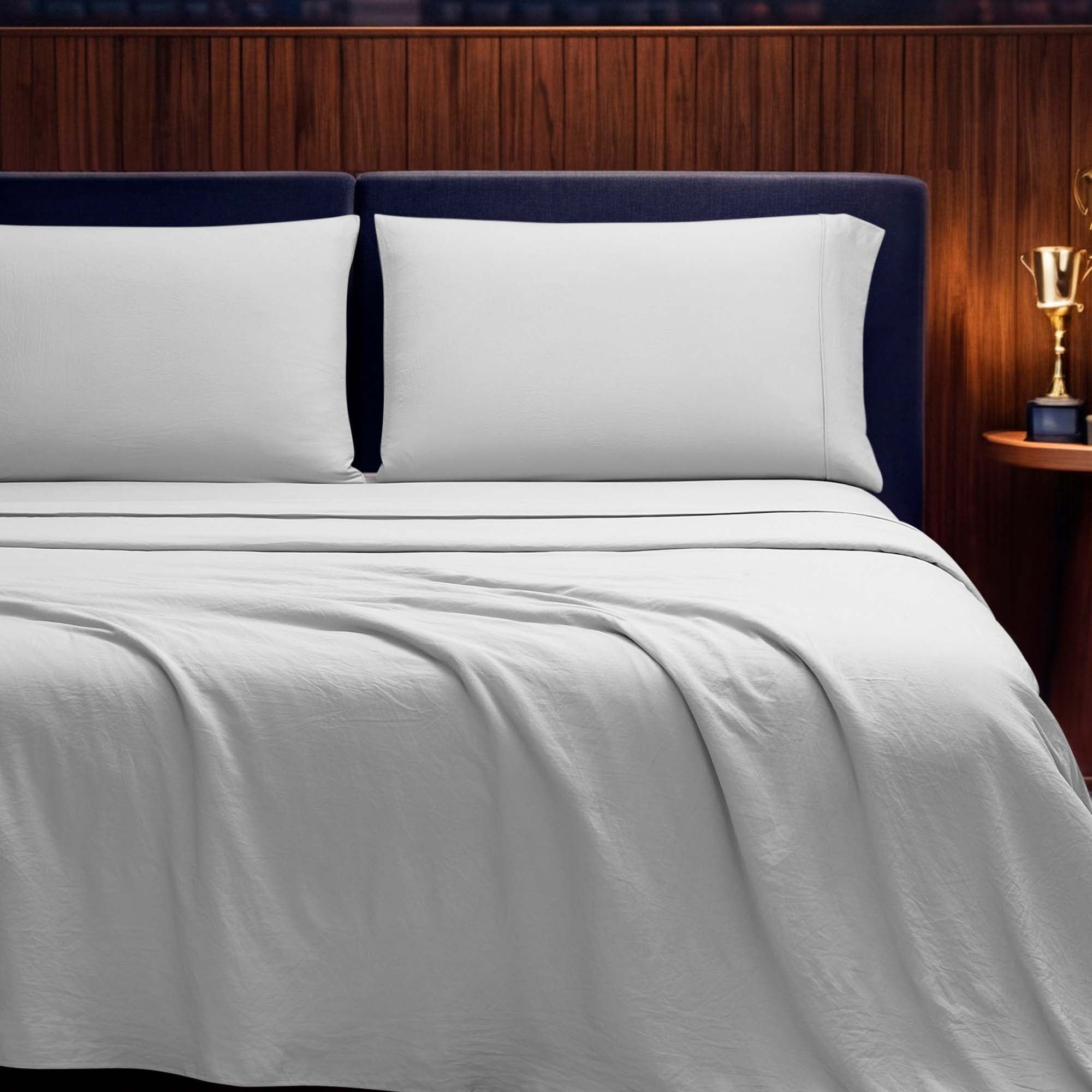 Elastic Logo Microfiber Sheet Set