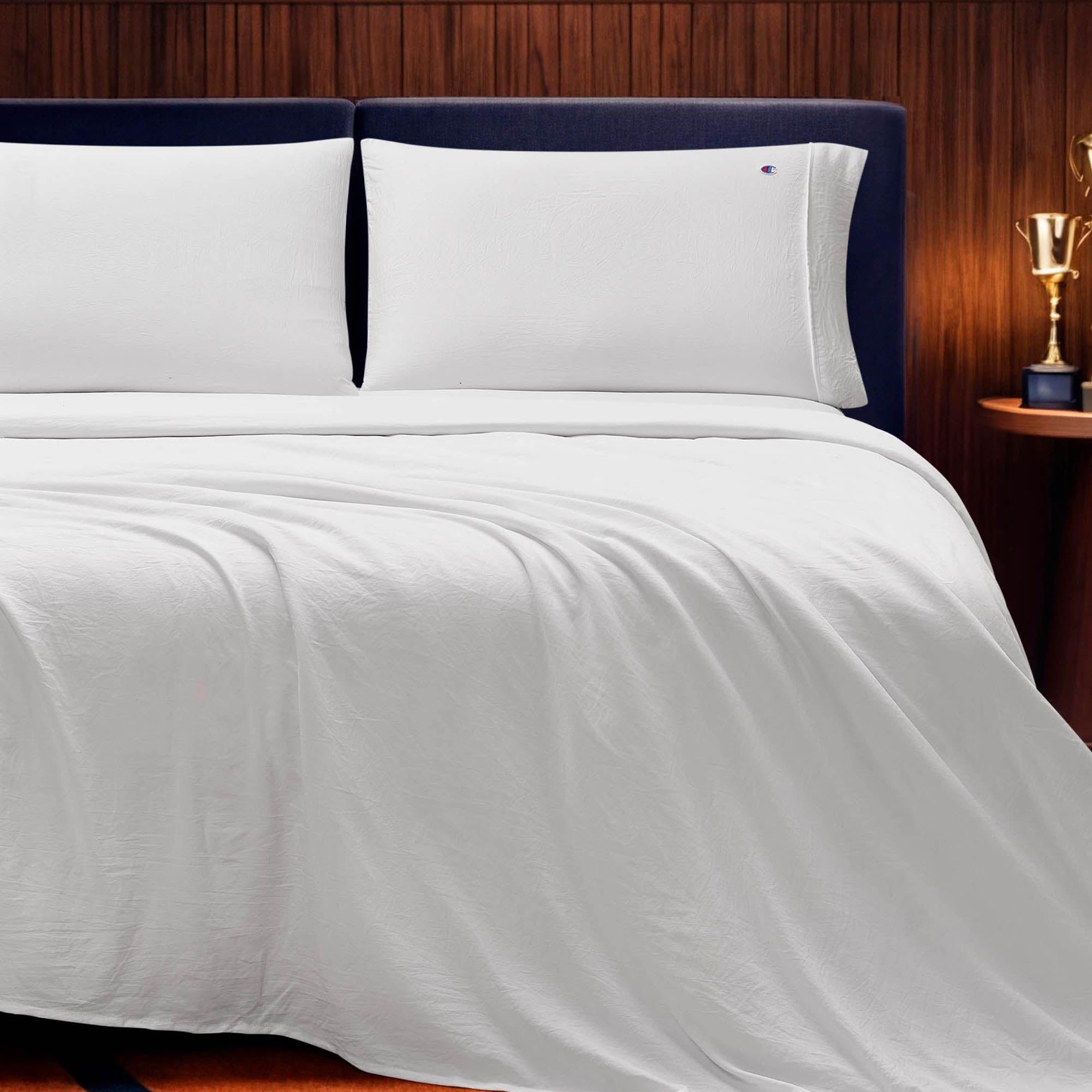 Embroidery Patch Microfiber Sheet Set