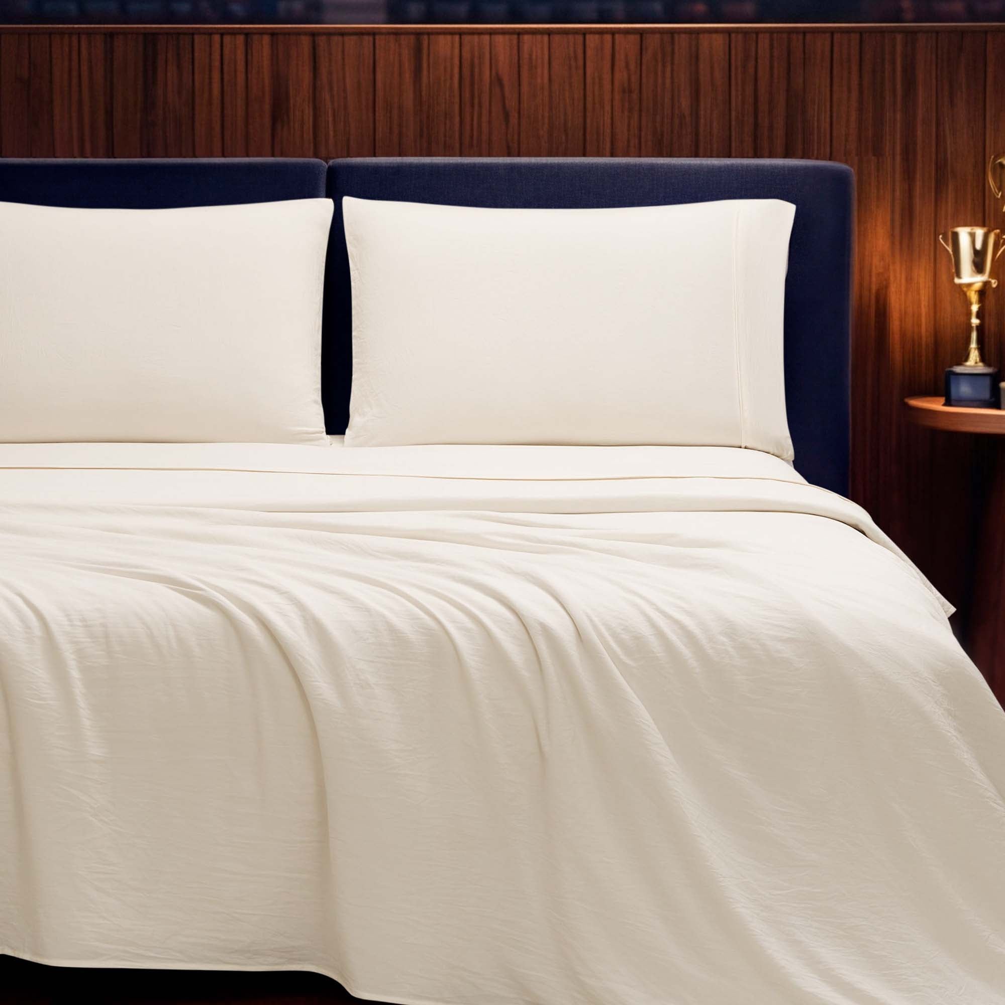 Elastic Logo Microfiber Sheet Set