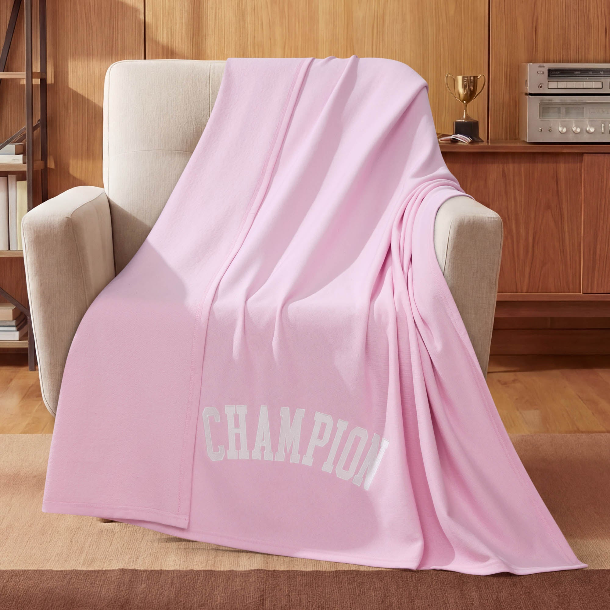 Jersey with Fleece Backing Throw Blanket