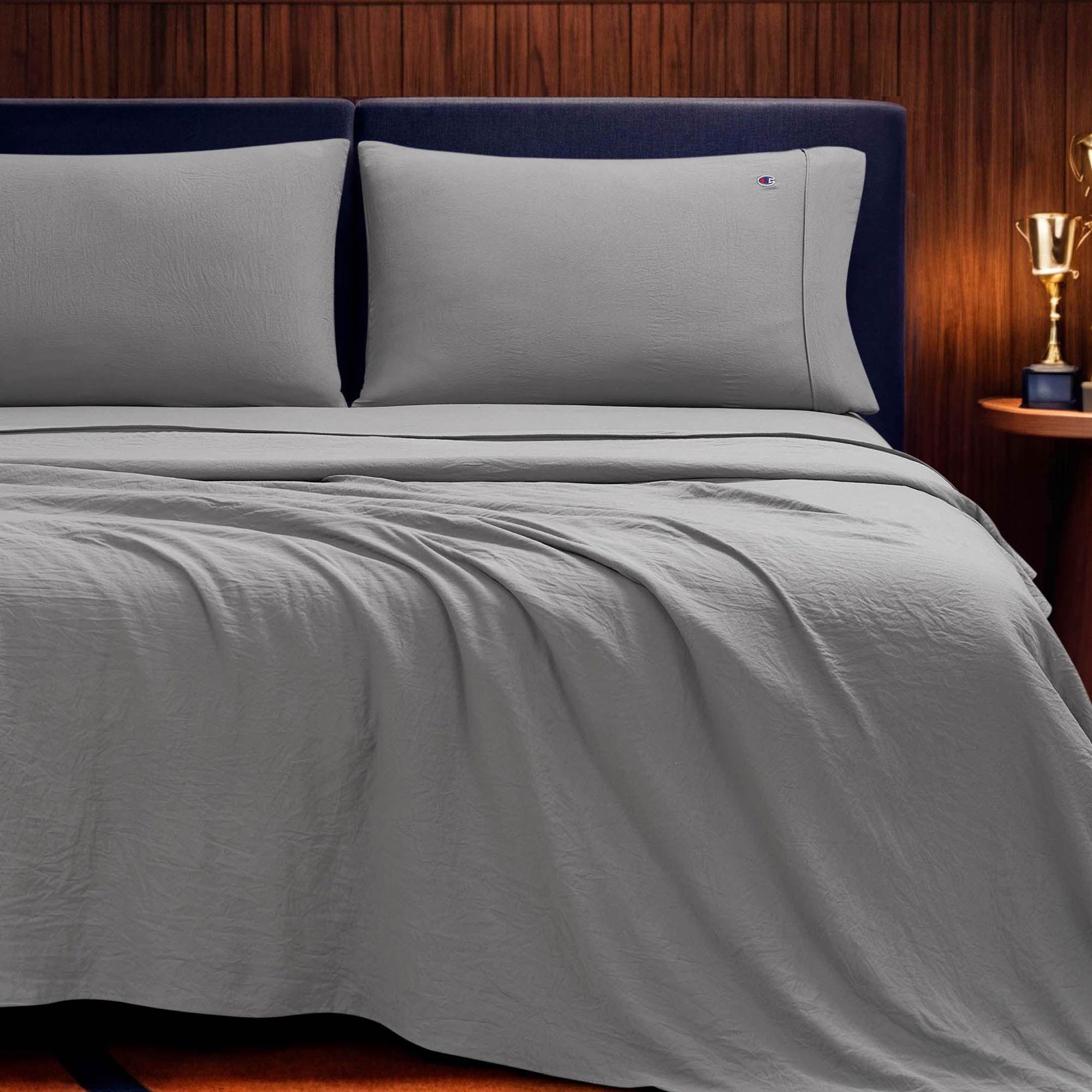 Embroidery Patch Microfiber Sheet Set