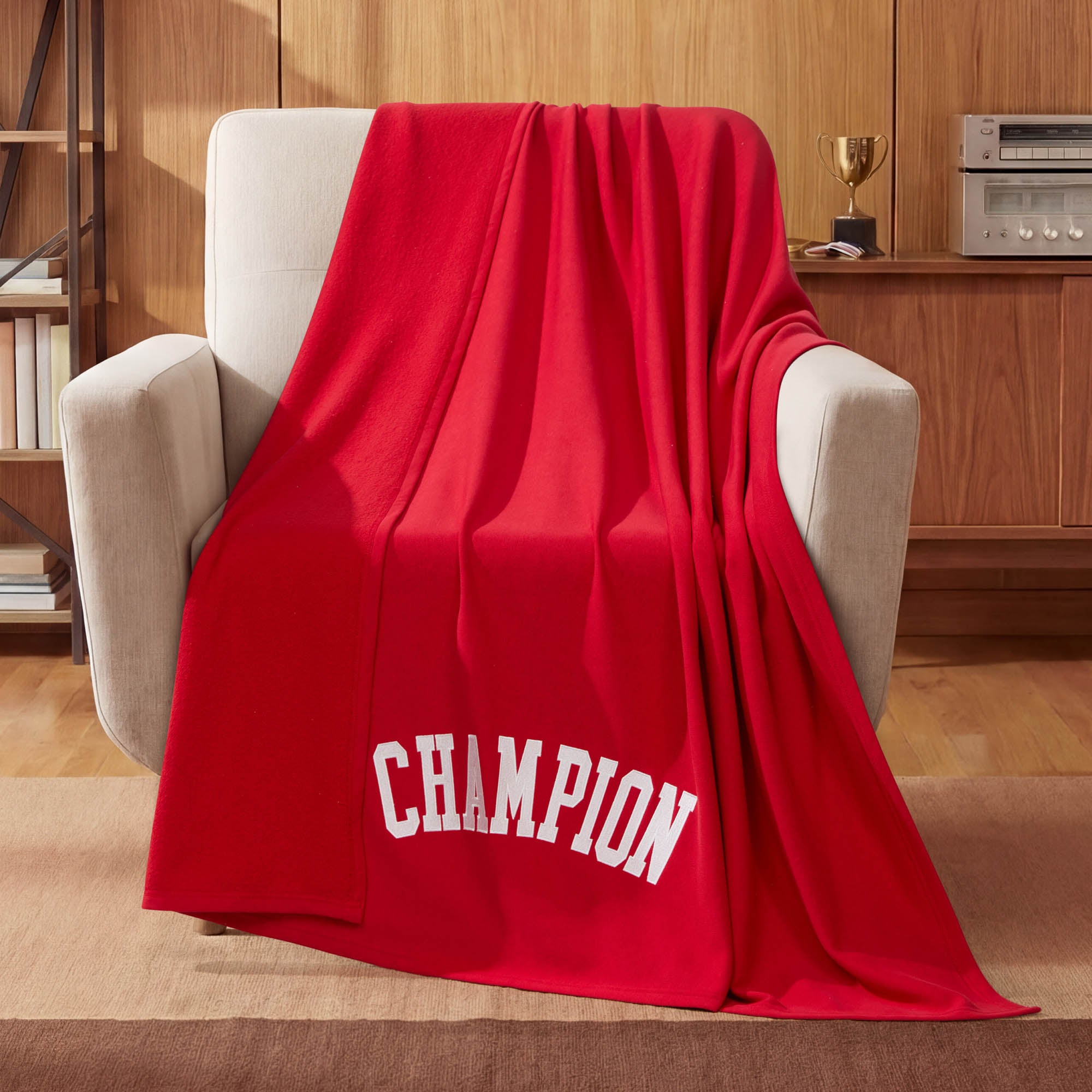 Jersey with Fleece Backing Throw Blanket
