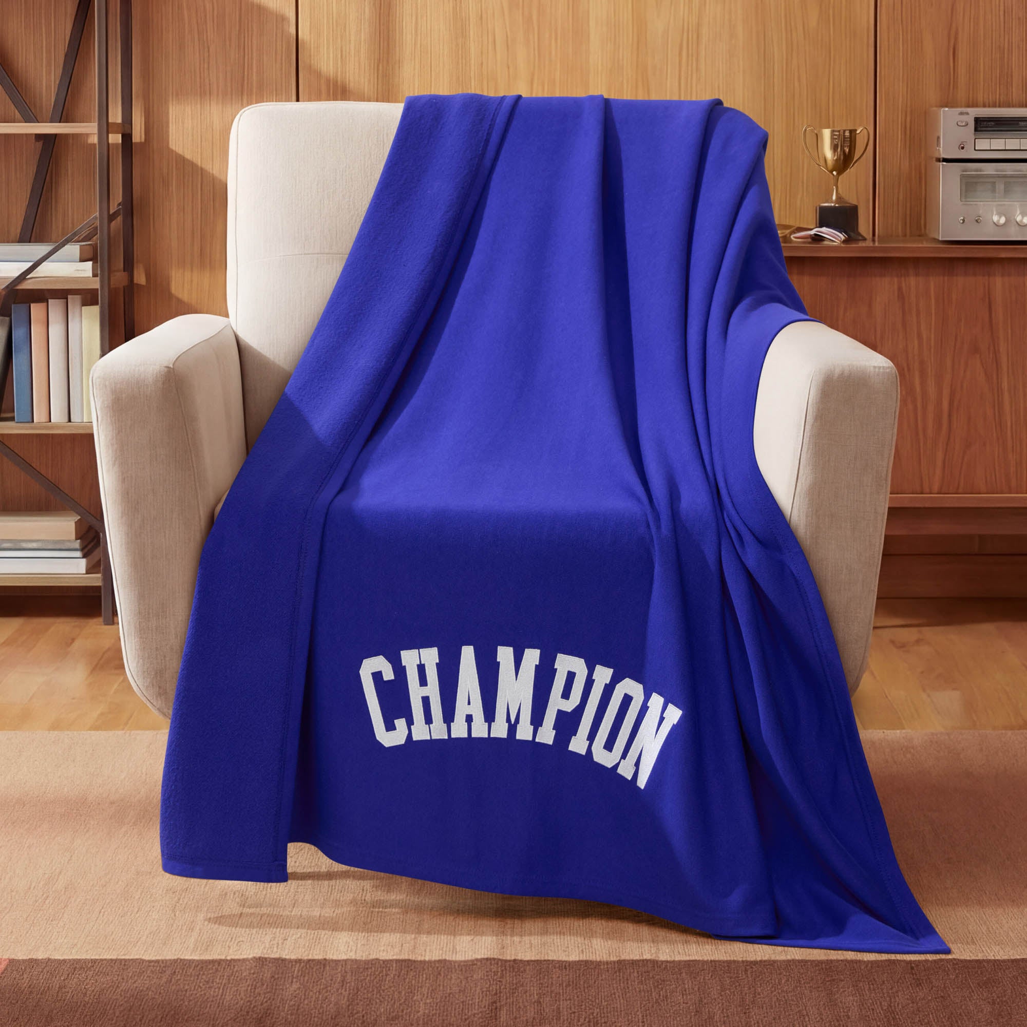 Jersey with Fleece Backing Throw Blanket