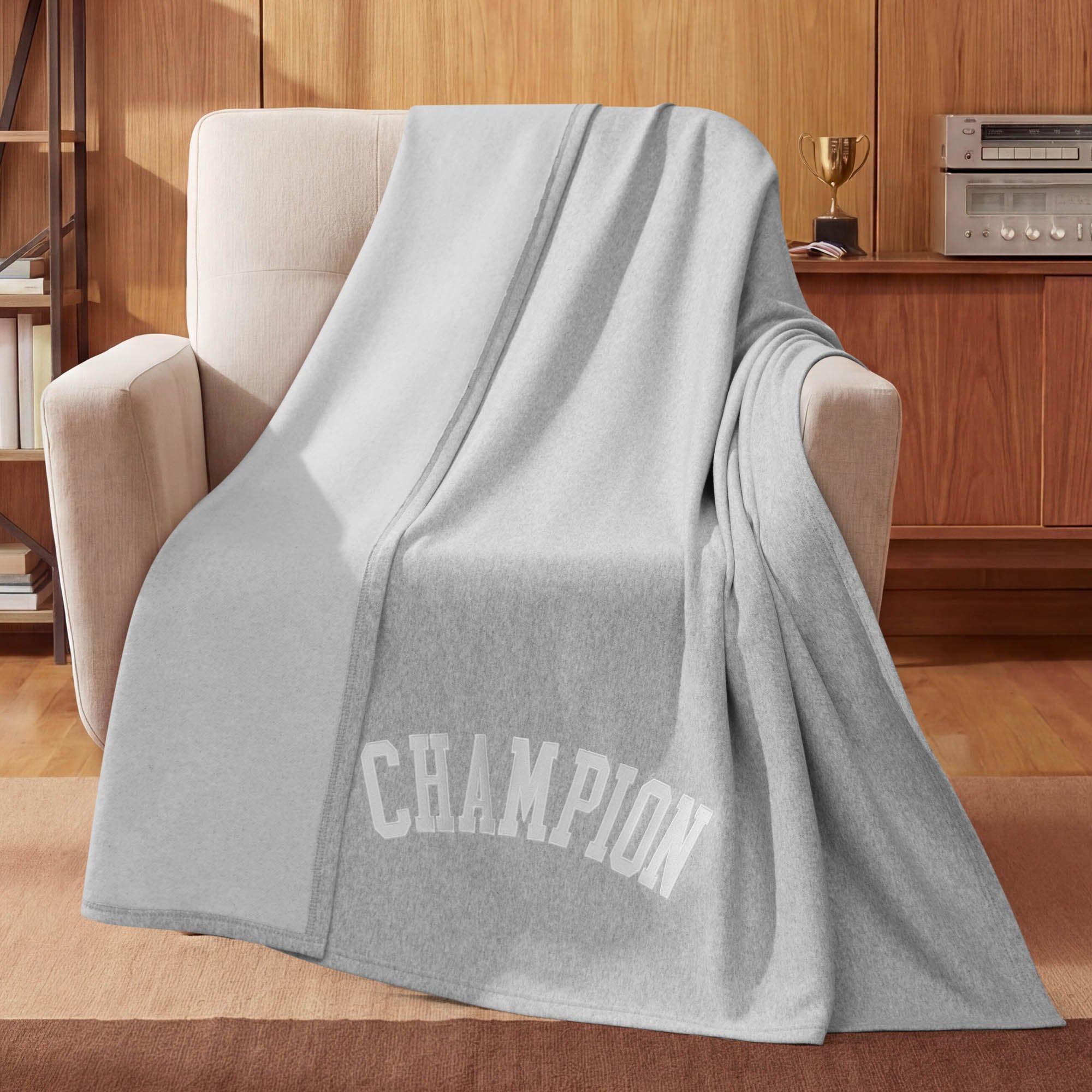 Jersey with Fleece Backing Throw Blanket